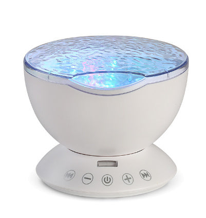 Ocean Wave Projector LED Night Light Remote Control TF Cards Music Player Speaker Aurora Projection