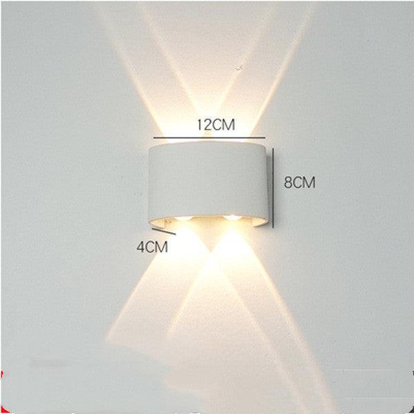 Led Wall Lamp Bedroom Bedside Lamp Garden Decoration Living Room Background Wall Lamp Waterproof Outdoor Spotlight